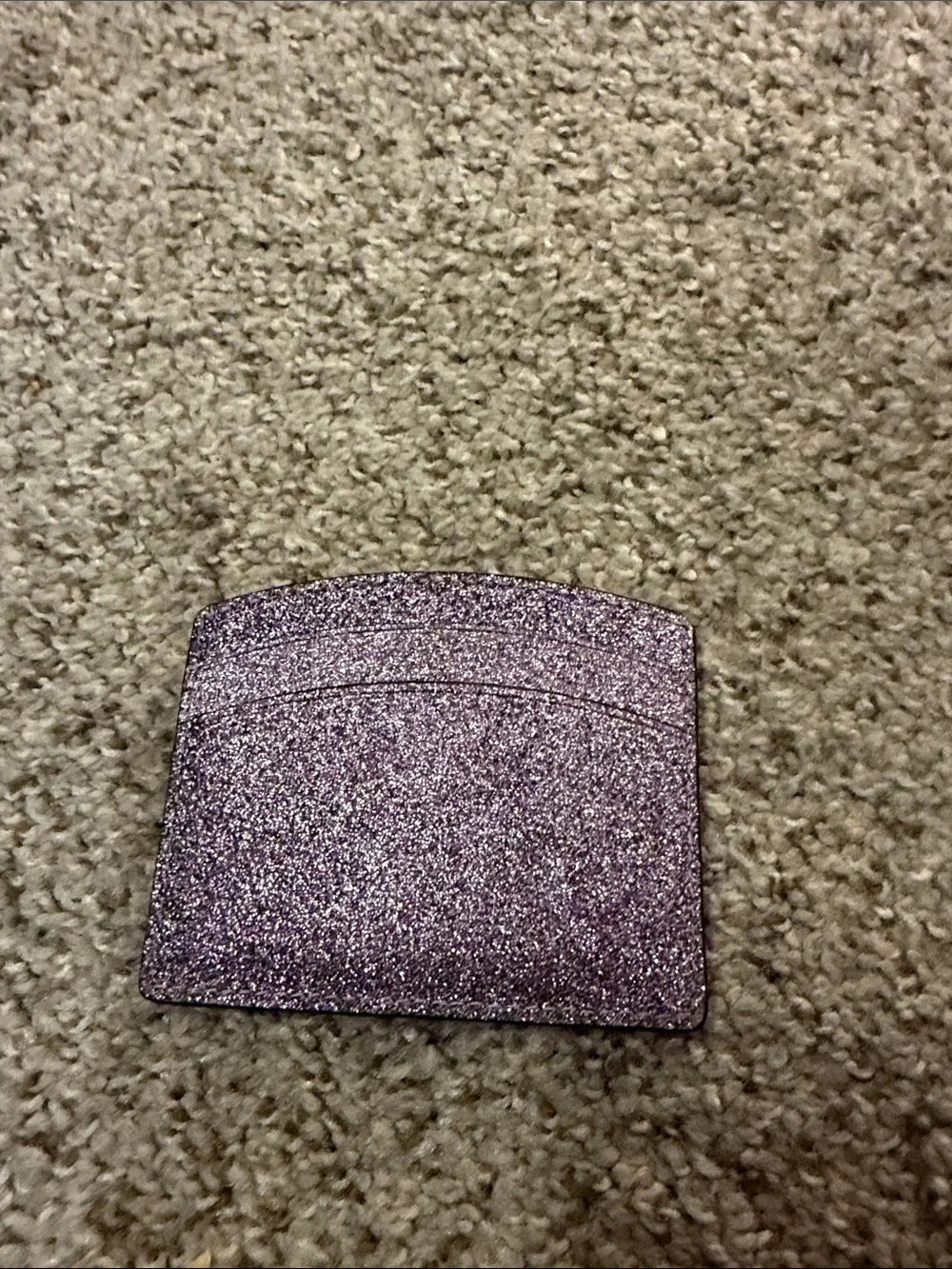 kate spade Glitter Card Holder in Lilac Sparkle